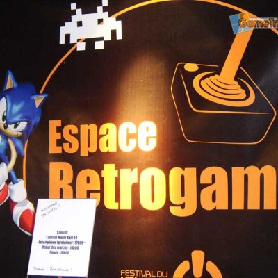 L'espace Retrogame sur le stand.