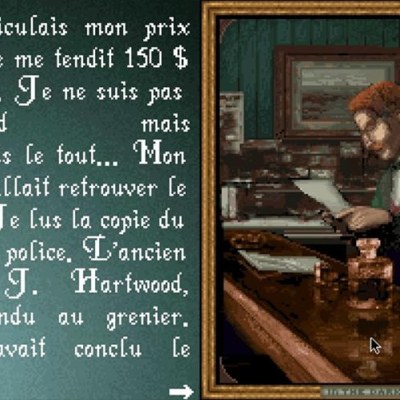 Au début du jeu, vous pouvez choisir votre personnage, homme ou femme.